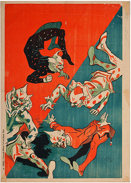 jules chéret_Avant la lettre (L'Hippodrome 4 clowns), 1882
